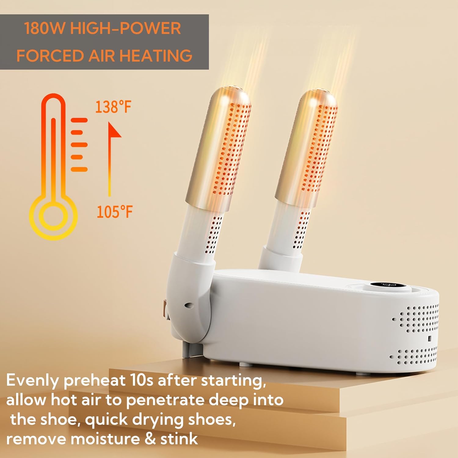 Shoe Dryer Intelligent Timer Adjustable