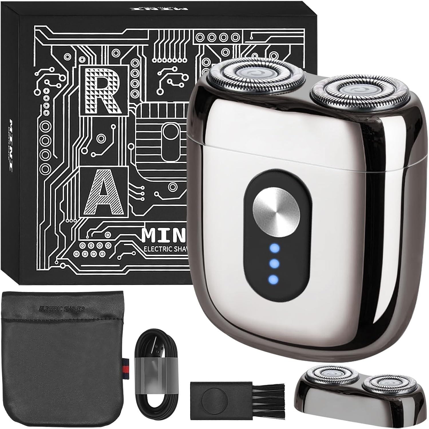 Mini Magnetic Electric Double-head Shaver